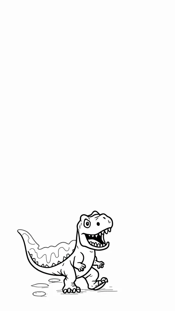 coloriages imprimables en T-Rex